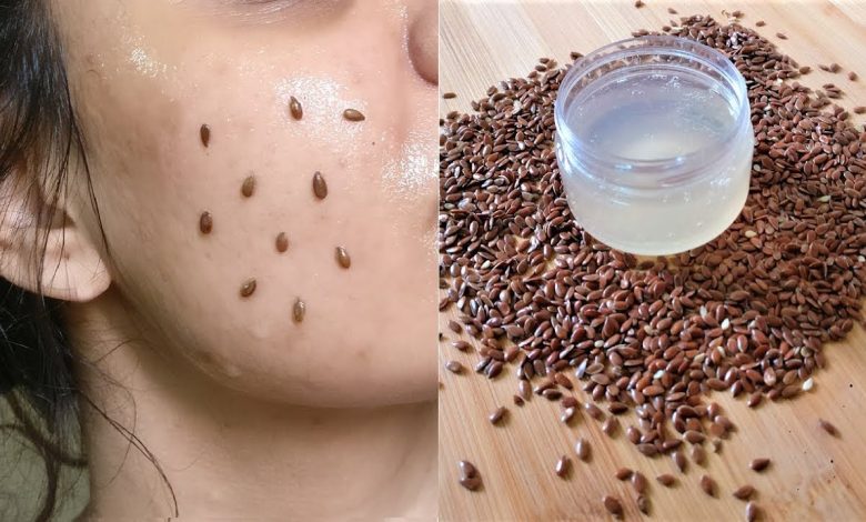 Üz üçün kətan toxumu maskası